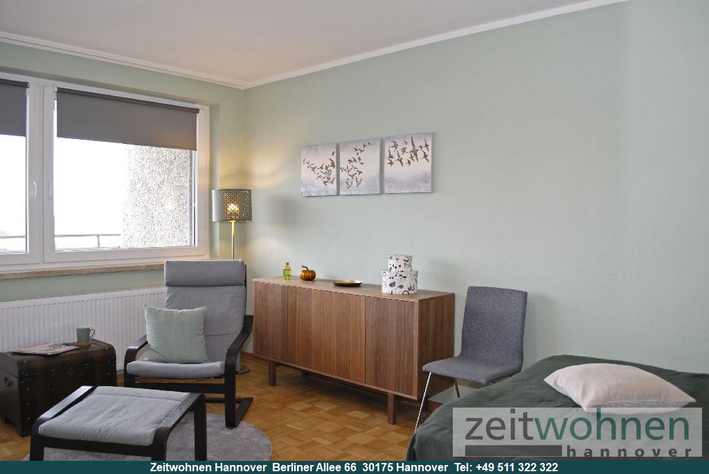 Laatzen, schöne Möblierung, 1 Zimmer Wohnung mit Balkon, 15 Min. zum Hbf - Foto 1